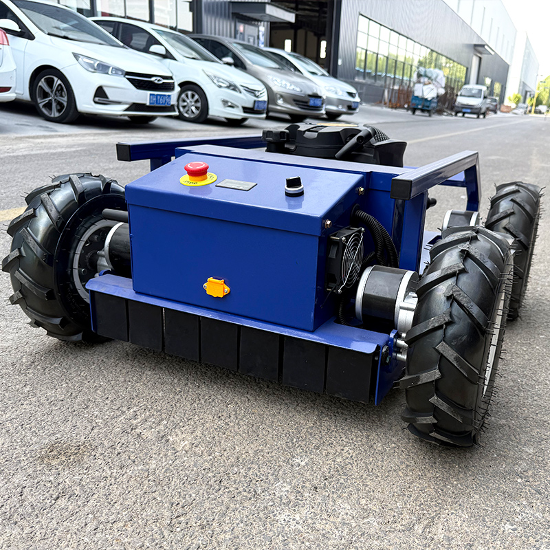 Aangepaste gratis verzending Mini Wiel Afstandsbediening Grasmaaier Vierwielaandrijving Whacker Afstandsbediening Tuinwiel Mini Grasmaaier