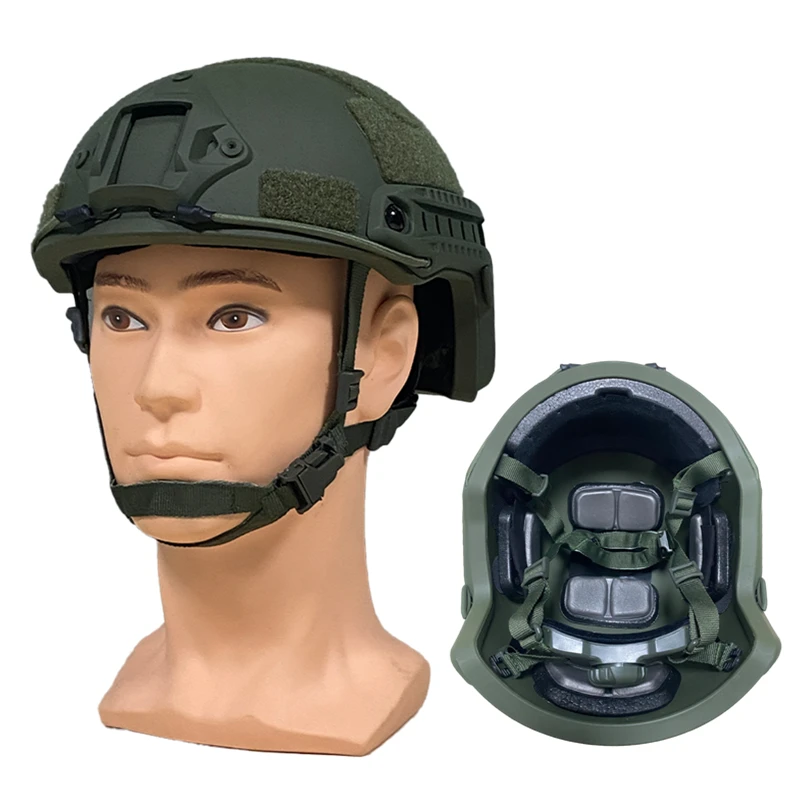 Ballistische ACH Tactische Helm aramidevezel Hoge kwaliteit Ballistische Helm NIJ IIIA SNELLE Wendy's Suspension Pad Ballistische Helm