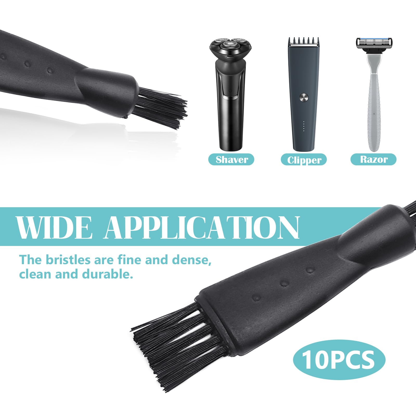 Brangdy High Quality Mens Shaver Accessory Razor Brush Hair Remover Cleaning Tool Black Replacement Head Hair Shaving Tools