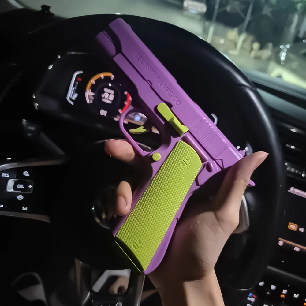 อัตโนมัติ Colt 1911 Shell Ejection Gun ปืนพกปืนของเล่นสําหรับเด็กของขวัญวันเกิดของเล่นผ่อนคลาย