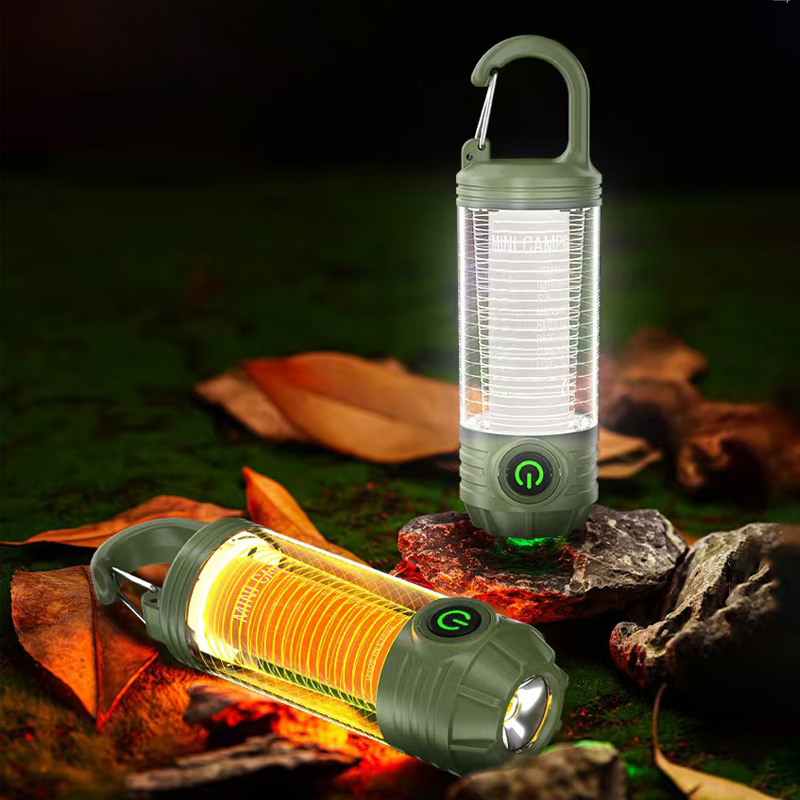 Luces LED multifuncionales para acampar al aire libre, linternas recargables, luces nocturnas portátiles, luces de viaje impermeables