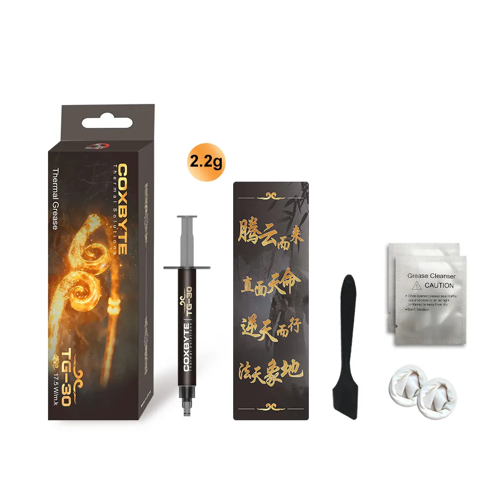 Coxbyte High Performance TG-30 Thermal Paste 17.5W/mk For CPU Processor Video PS4 GPU Cooling Thermal Grease Conductive Paste
