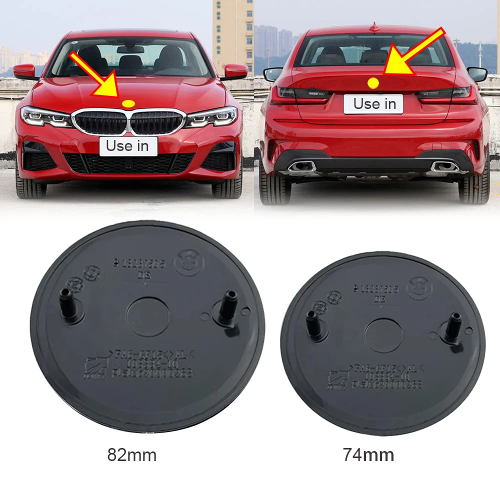 74mm 82mm Car Front Hood Emblem Logo Rear Trunk Badge for BMW E30 E38 E39 E46 E60 E61 E90 X1 X3 X4 X5 X6 E70 E83 X5 F10 F30 F32