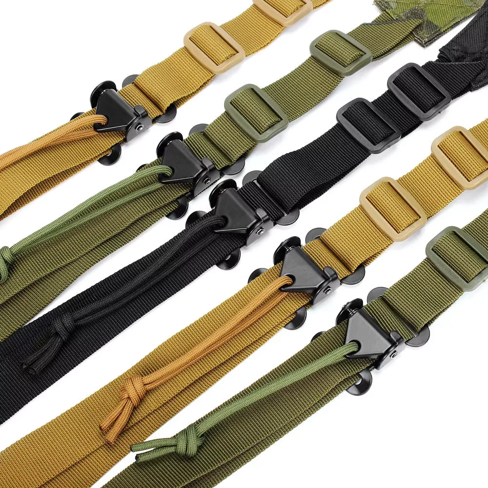 ยุทธวิธีการล่าสัตว์ Quick ปรับ MK2 RIFLE SLING สายคล้องยิง 2 จุดเบาะปืนสลิงสายคล้องไหล่