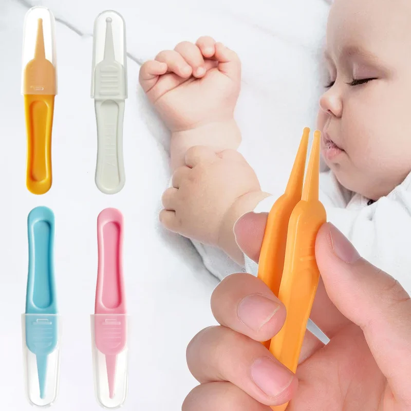 Baby Nase Reinigung Pinzette Säugling Ohr Nase Nabel Sauber Werkzeug Sicher Baby Dig Booger Clips Rotz Entfernung Neugeborenen Reinigungsmittel