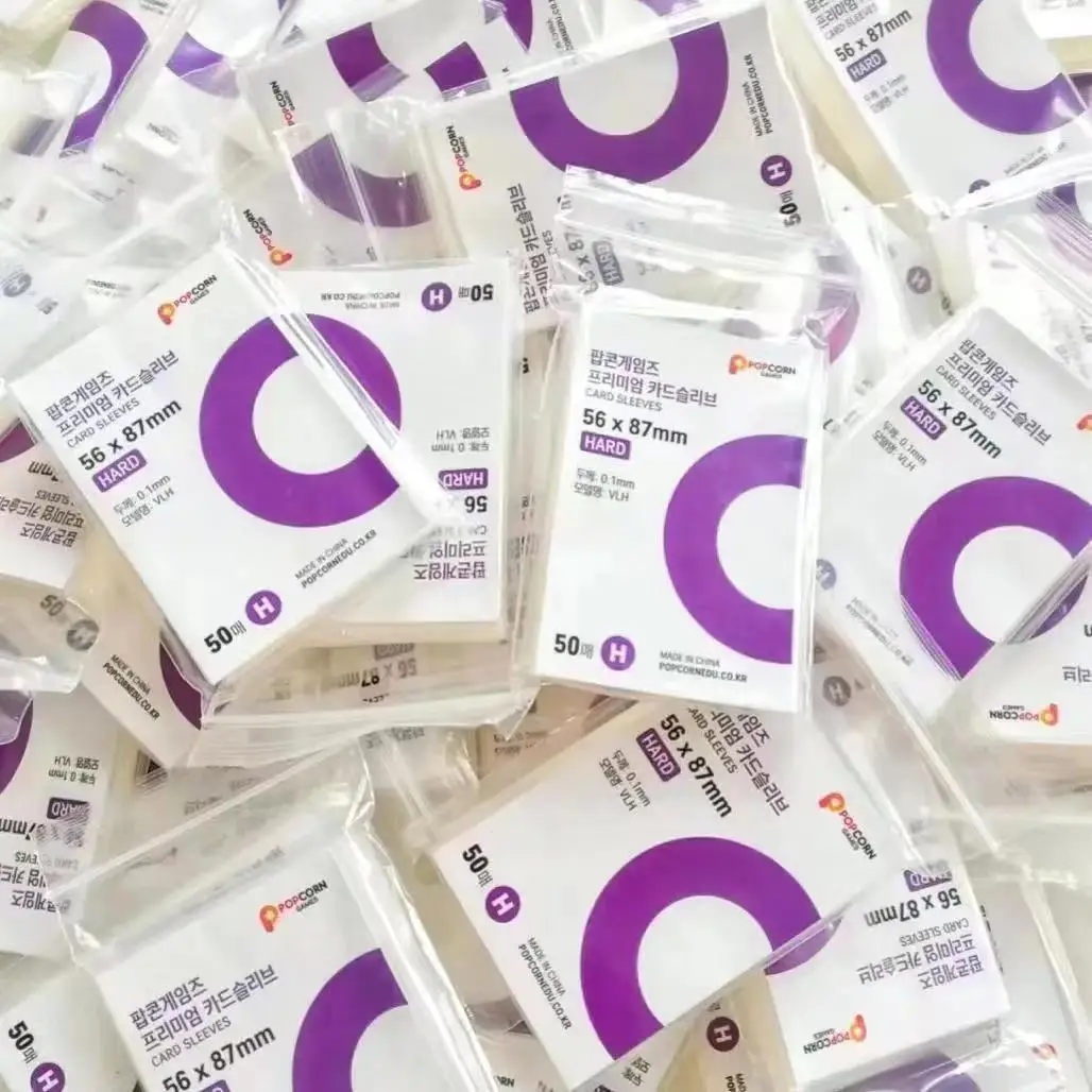 Buste per carte trasparenti da 50 pezzi per carte collezionabili, buste per carte morbide, protezioni per carte adatte per carte sportive, carte da gioco e mini foto