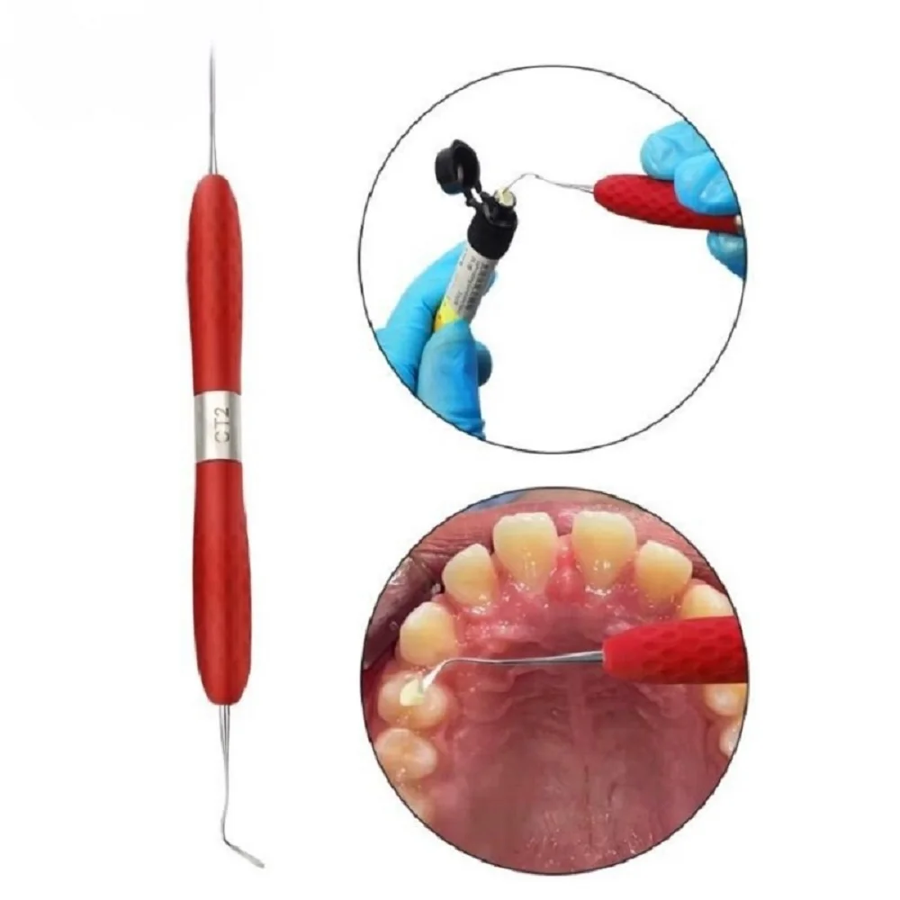 7 ピース/セット歯科用樹脂フィラーセットプラスチックドレッサーシリコーンハンドル審美修復キット樹脂ナイフへらツール