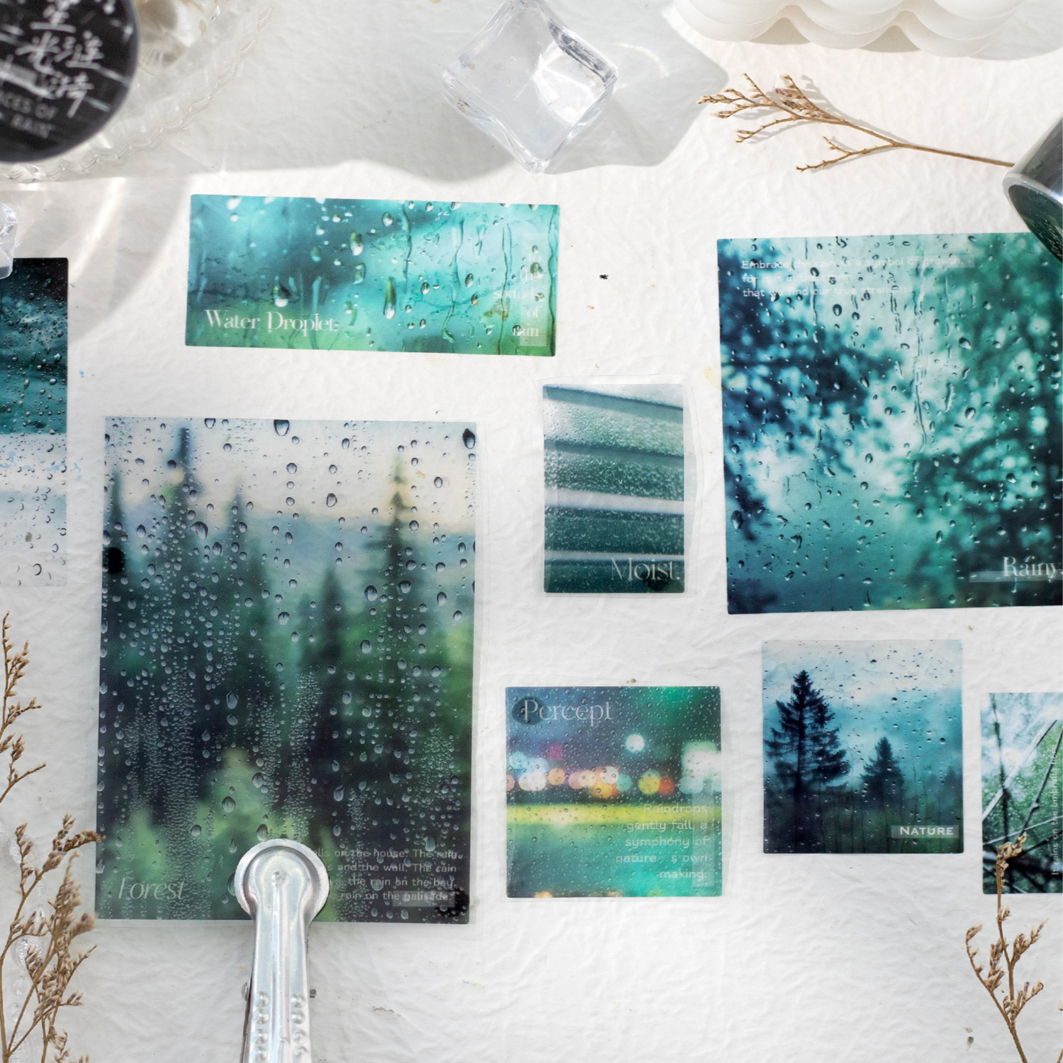 1pcs/1lot Decorative Adhesive tapes traces of rain Scrapbooking DIY Paper Scrapbooking Stickers