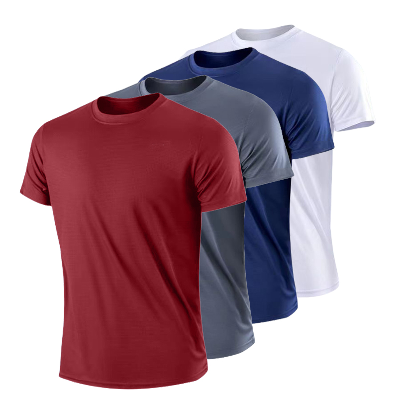 Sneldrogend lichtgewicht ijszijde T-shirt voor heren, basislaag met korte mouwen voor zomer thuiscomfort, cool ondergoed-sweatshirt