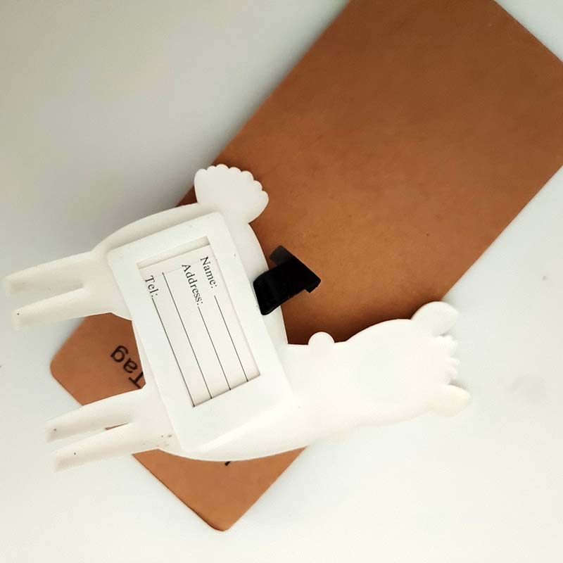 Etiqueta de equipaje de Gel de sílice, soporte para tarjeta de identificación, etiqueta de equipaje, regalo de boda