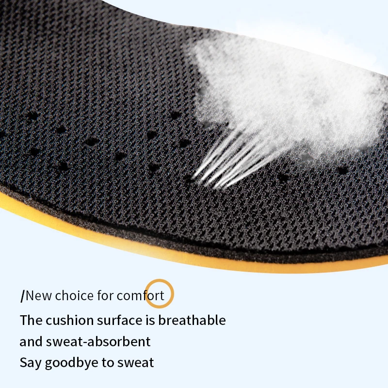 1.5-3.5Cm Invisiable Tăng Chiều Cao Đế Lót Cách Nhiệt Dành Cho Nữ Màu Vàng Giày Đế Lót Thoáng Khí Hấp Thụ Sốc Chân Chăm Sóc đệm
