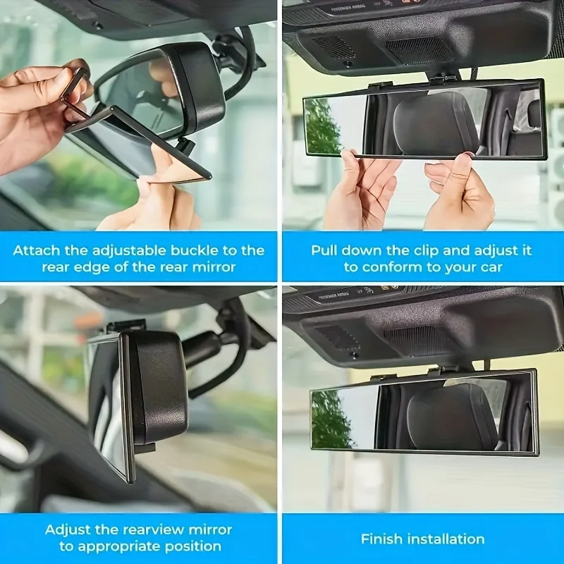 Universele anti-glare groothoek bolle achteruitkijkspiegel auto-interieur achteruitrijcamera baby kinderzitje horloge blauwe zonneklep bril veiligheid