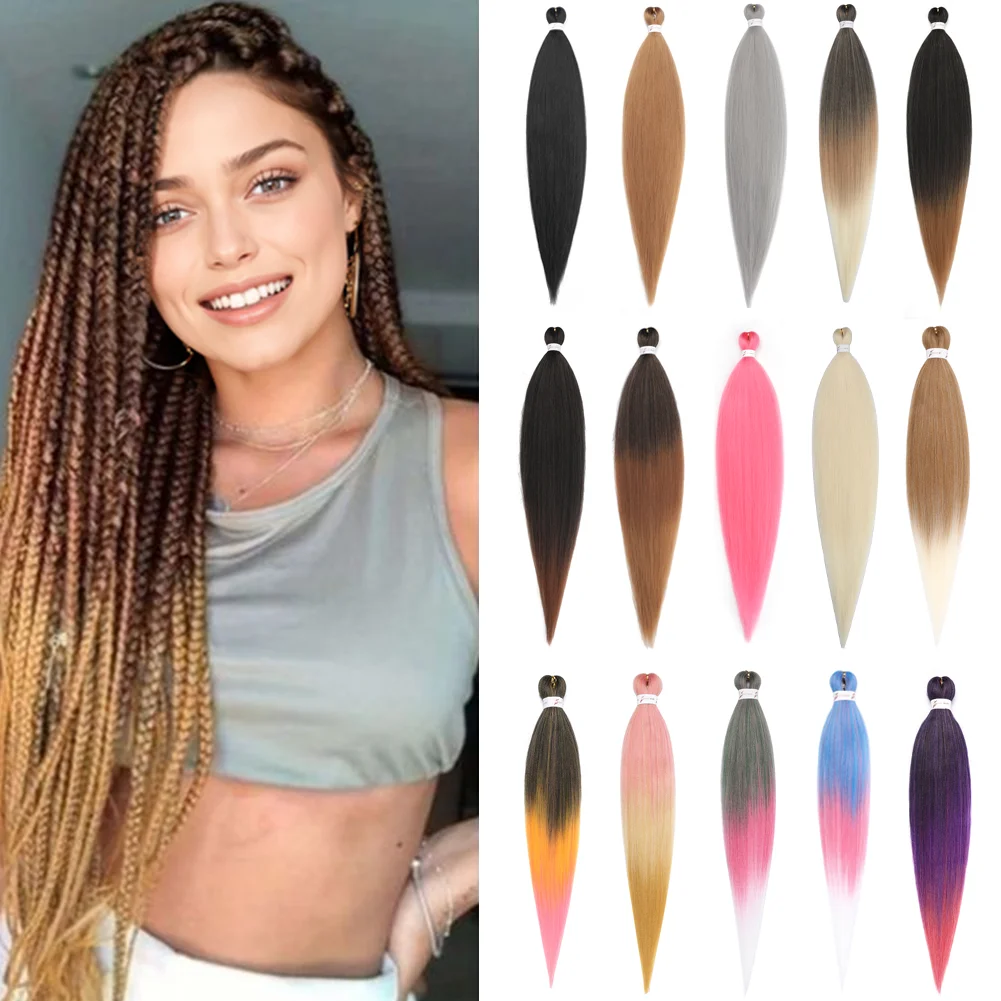 Clearance_Synthetic Dreadlock Extensions 10 Wurzel/Packung Hippie Single Ended Dreads Ombre Loc Extensions 24 Zoll Reggae Style Croch