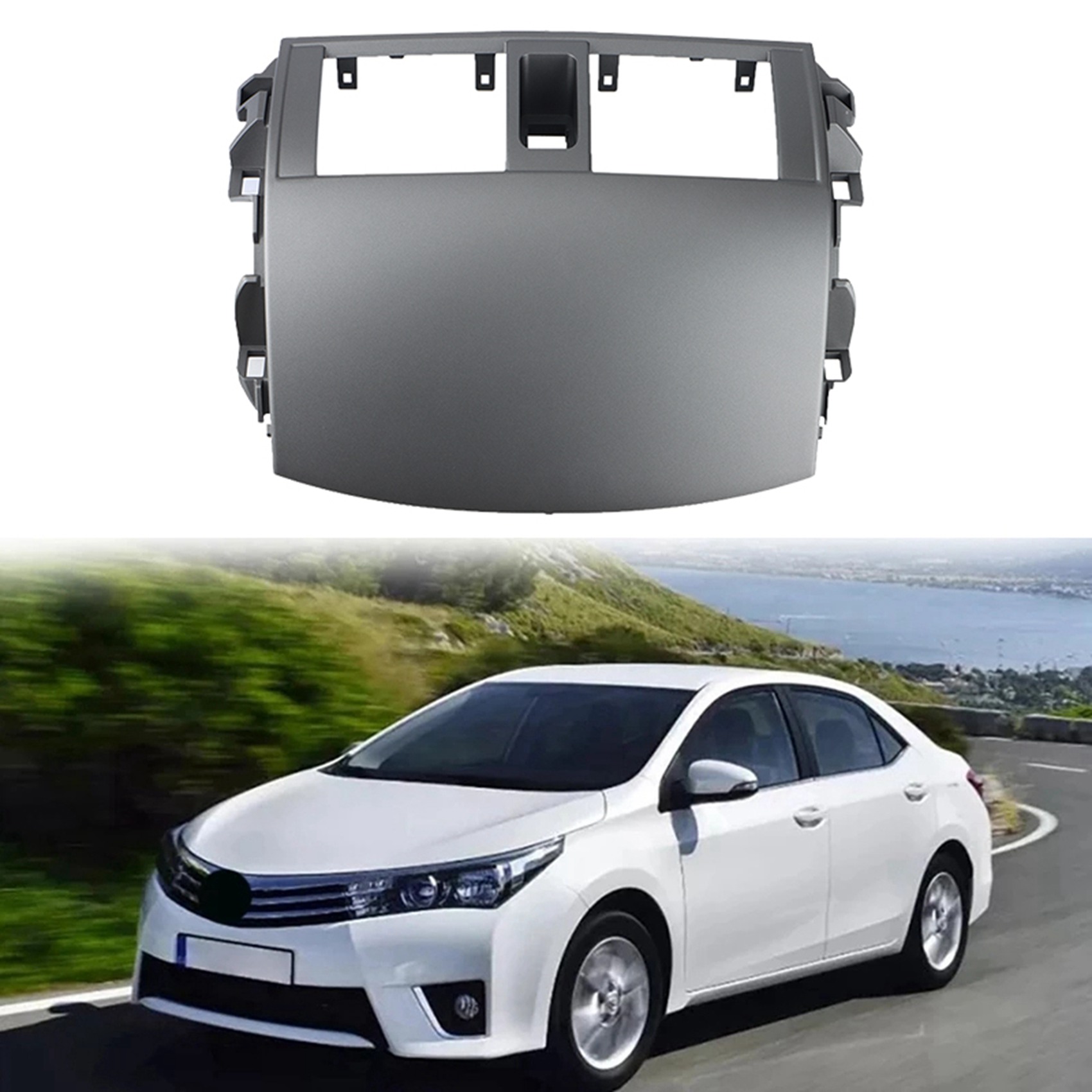 WQLSK 車のダッシュボード空調アウトレットパネ​​ルグリルカバートヨタカローラアルティス 2008-2013