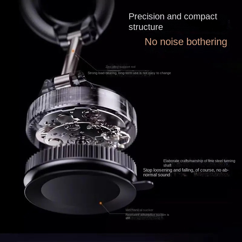 Strong Magnetic Car Phone HolderFoldable Design 360° Adjustable VacuumMount for Car/Desk/Bathroom/Universa