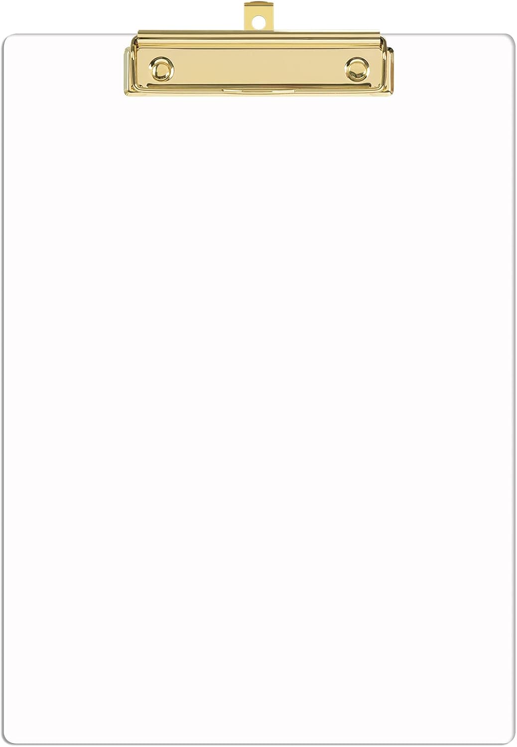 Толстая прозрачная акриловая клипса с блестящим золотым финишным зажимом Прочная Стильная клипса с низкопрофильным зажимом