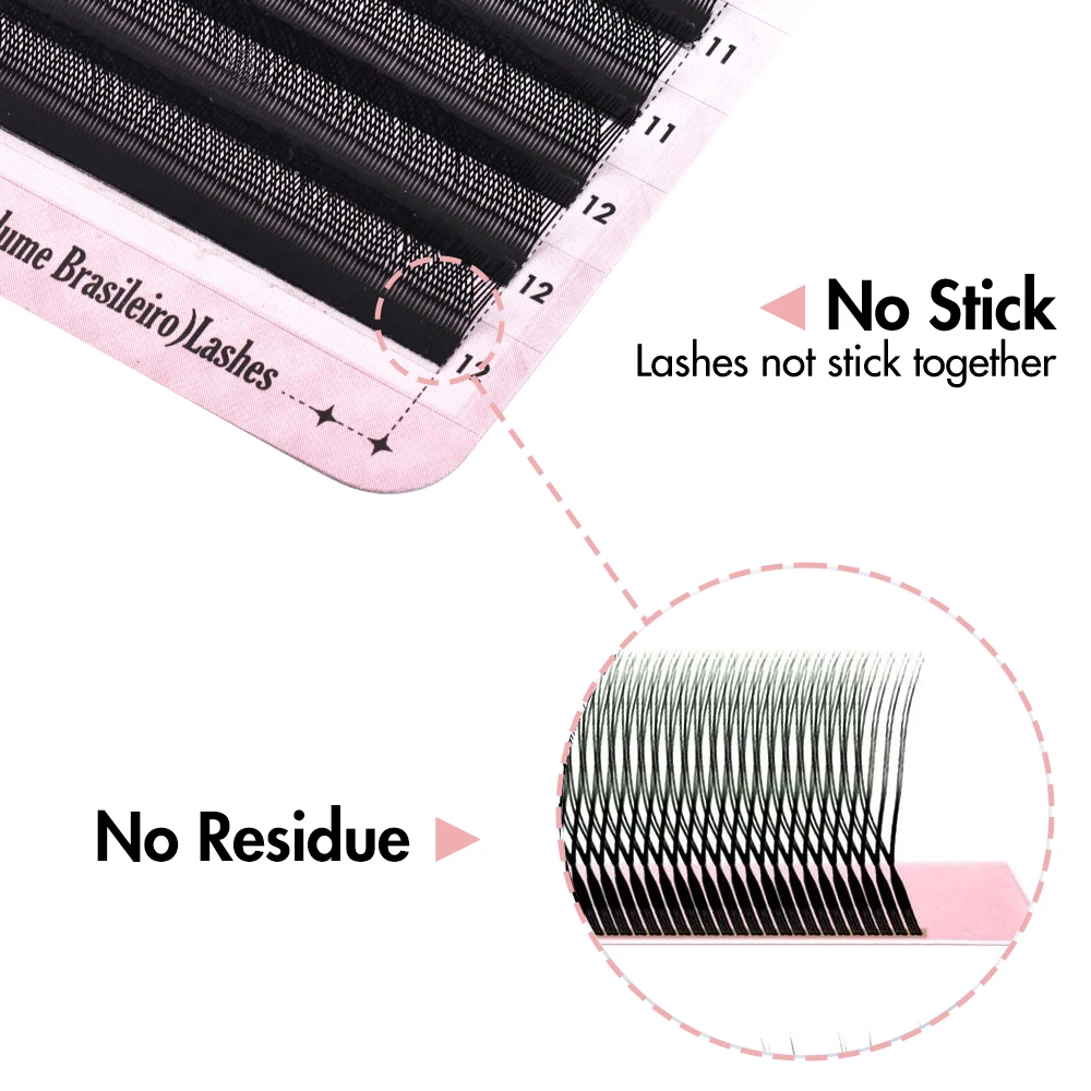 Bella moça U Shaped YY 3D 4D 5D 6D Eyelash Extension YY Lashes Super Soft Parallel Premade Fan Lashes C/D/M Curl Makeup Tools