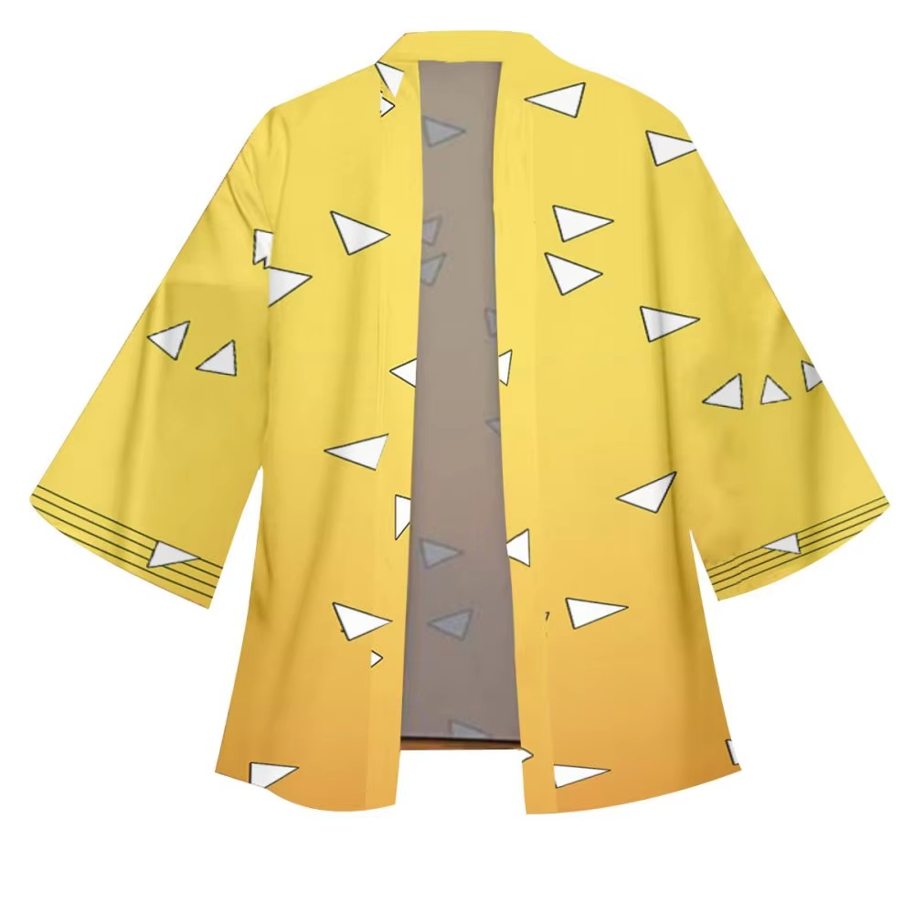 アニメ Tanjirou Kamado コスプレ着物男性女性日本の羽織 Kamade Nezuko ローブ衣装胡蝶しのぶ着物夏マント