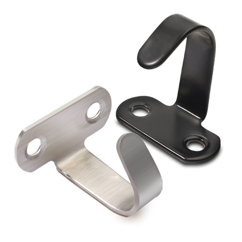 Ganchos de teto montados com parafuso de aço inoxidável, 5 peças, toalha sob a prateleira, cabide resistente para armário de banheiro, garagem