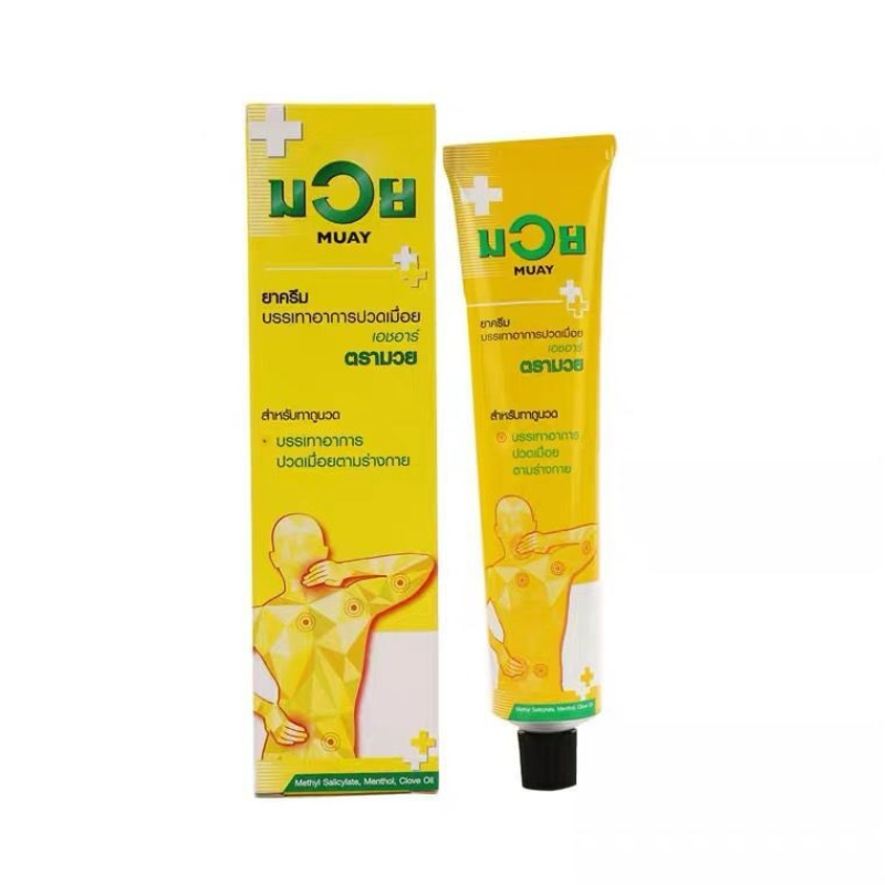 Bálsamo analgésico Muay Original de Tailandia, crema médica para aliviar el dolor, pomada para el dolor muscular y la artritis para la salud del dolor articular, 30g/100g