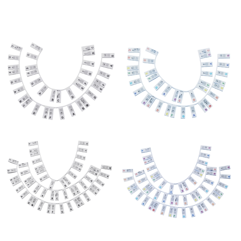 Piano Keyboard Stickers for 88/61 Key,Removable Piano Keyboard Note Labels for Learning Piano Notes Guide for Beginner
