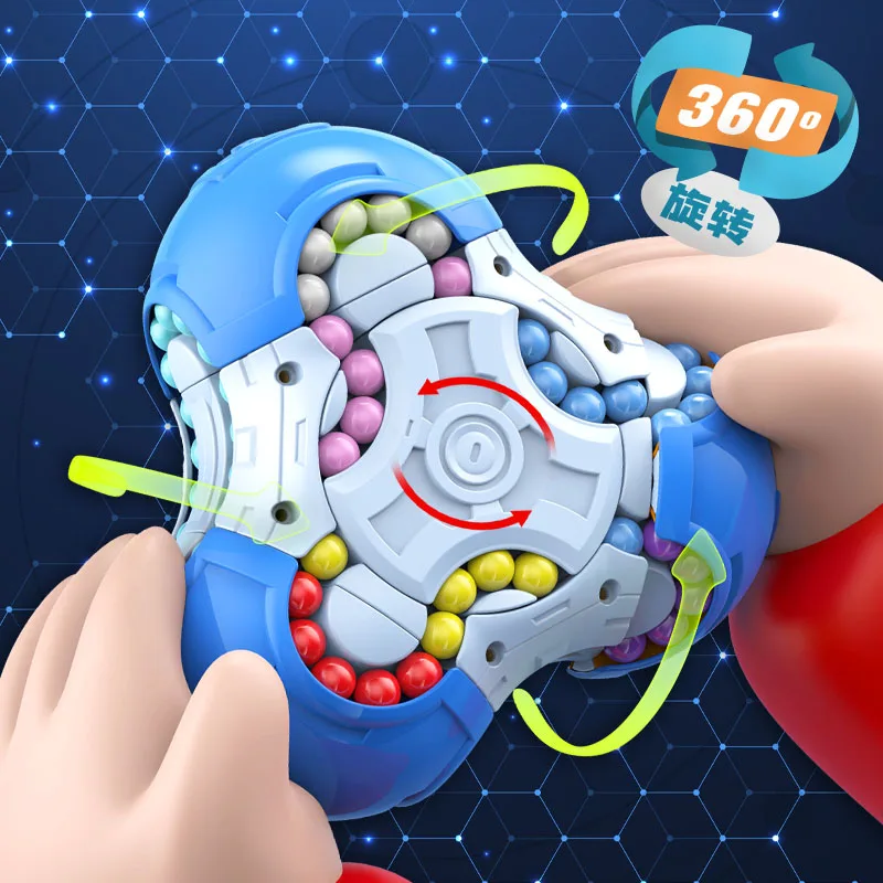 Rotação dedo feijão mágico inteligência giroscópio ponta do dedo diversão alívio do estresse profissional suave jogos crianças quebra-cabeça brinquedos presentes