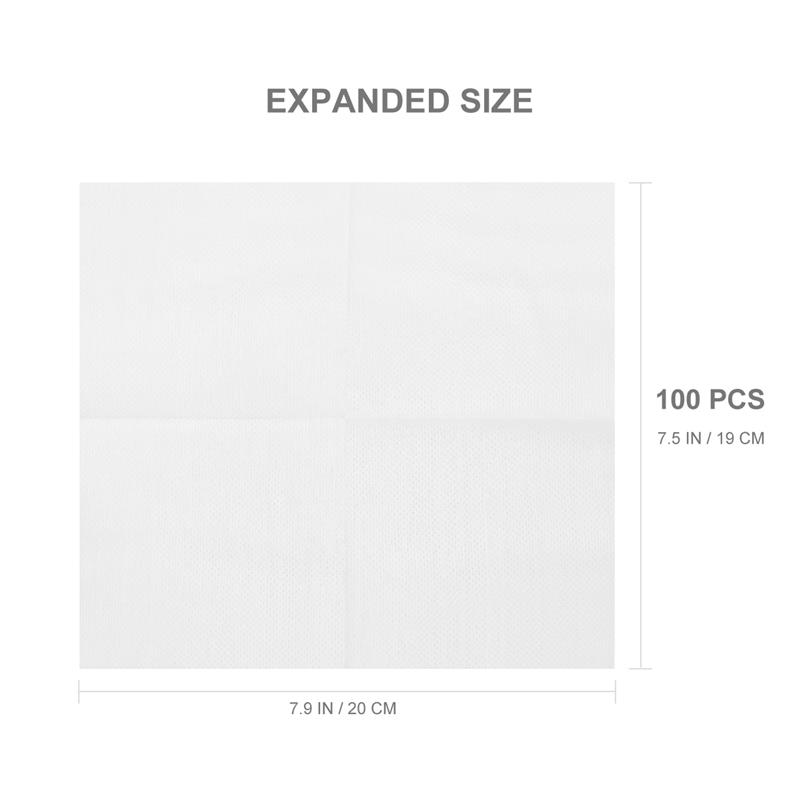 100pcs Disposable ผ้าไม่ทอ Wound Care Gauze Pads แต่งหน้า Remover ผ้าฝ้าย Face ทําความสะอาดลึกเล็บถอด