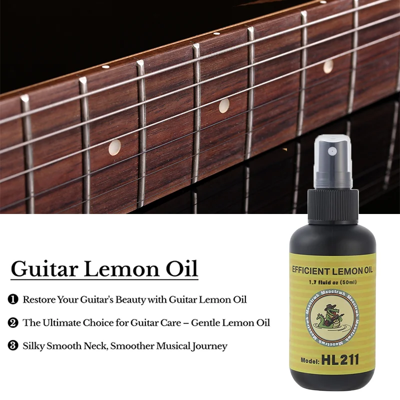 ทําความสะอาดกีตาร์ All IN ONE Kit Fretboard น้ํามันมะนาวภาษาโปลิชคํากีตาร์ String-CLEANER สําหรับกีตาร์ทําความสะอาดและบํารุงรักษา