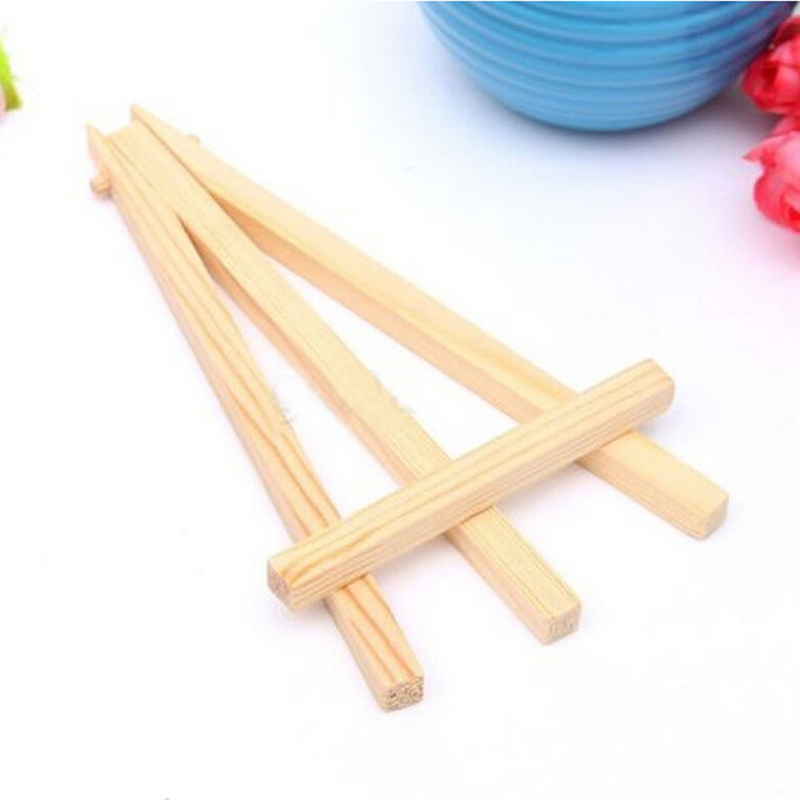 1 Mini Nghệ Sĩ Gỗ Easel Gỗ Bàn Cưới Thẻ Đứng Hiển Thị Giá Đỡ Cho Trang Trí Tiệc 15*8Cm triange Easel