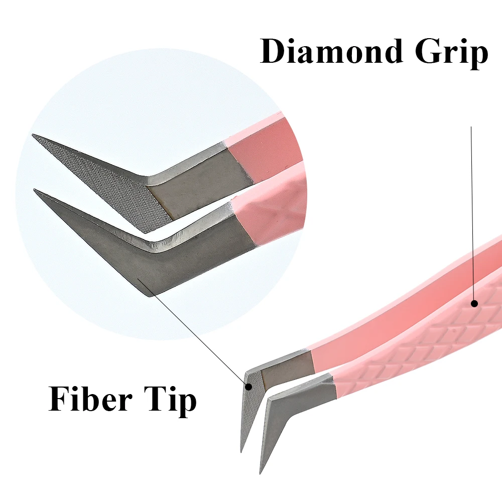 LAGEE Fiber Tip Eyelash Extension Tweezer Volume Isolation ที่แม่นยํา Lash แหนบเทคโนโลยีนาโนคิ้วจาก Nagaraku แต่งหน้า