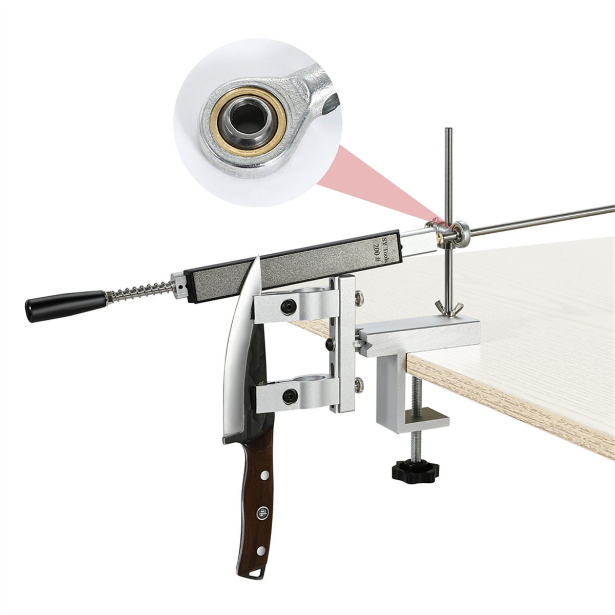 BABQ S06 Professioneller Messerschärfer mit festem Winkel, präziser und effizienter Messerschärfer, Messerschärfer