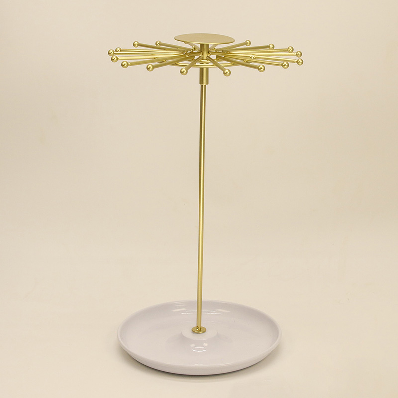 1 nouveau support à bijoux rotatif de châssis de bureau adapté à l'organisation et au châssis de support de stockage de colliers peut stocker des montres