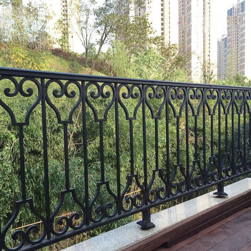 wholesale factory Wrought Iron Balcony Balustrade  Iron Balcony Rail  Wrought Iron Balcony