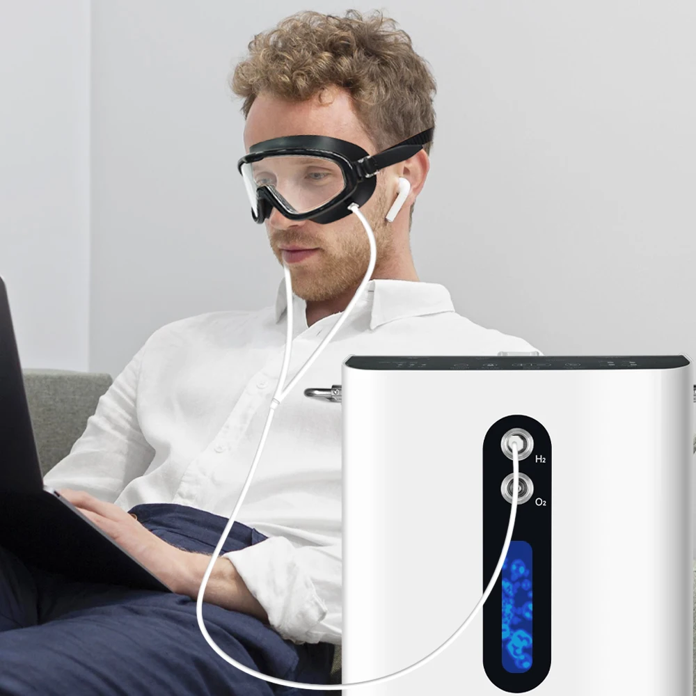 Wasserstoffgläser, Wasserstoff-Augenmaske, Wasserstoff-Saugmaske, Kühlbrille, Wasserstoffgenerator, Inhalationsmaschine, Zubehör