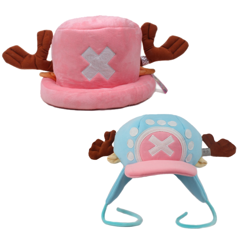 Anime Tony Tony Chopper Cosplay Hut Unisex Kinder Weich Gemütlich Rosa Blau Zweite Generation Chopper Cartoon Plüsch Hut Geschenk Party