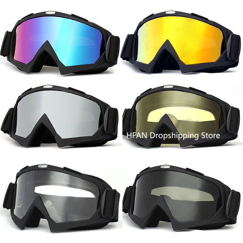 Óculos de esqui à prova de vento ciclismo motocicleta óculos de inverno anti-nevoeiro snowboard óculos de esqui máscara de esqui tático óculos de sol