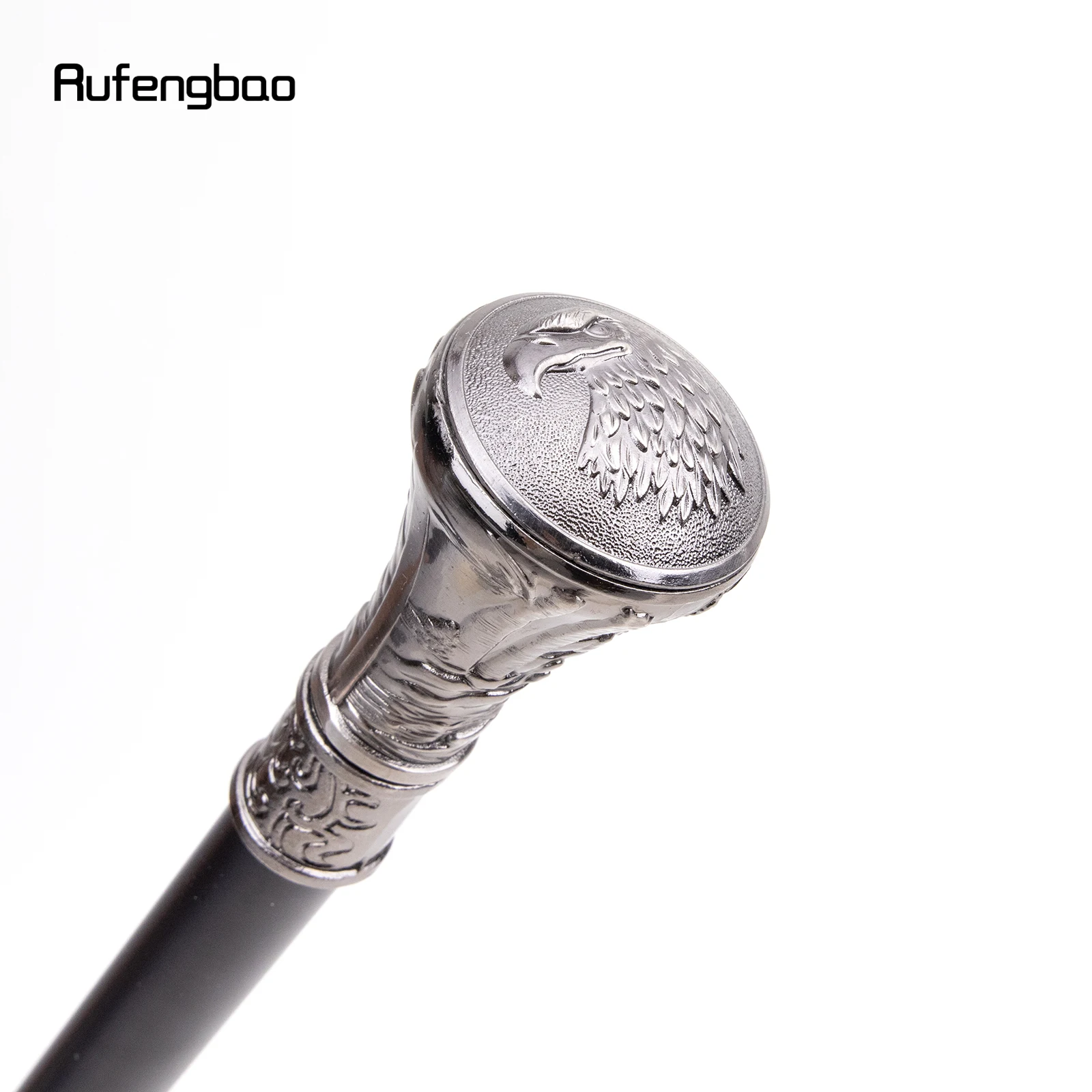 Eagle Hawk Kopf Totem Relief Gehstock mit versteckter Platte Selbstverteidigung Mode Rohrplatte Cosplay Crosier Stick 93 cm