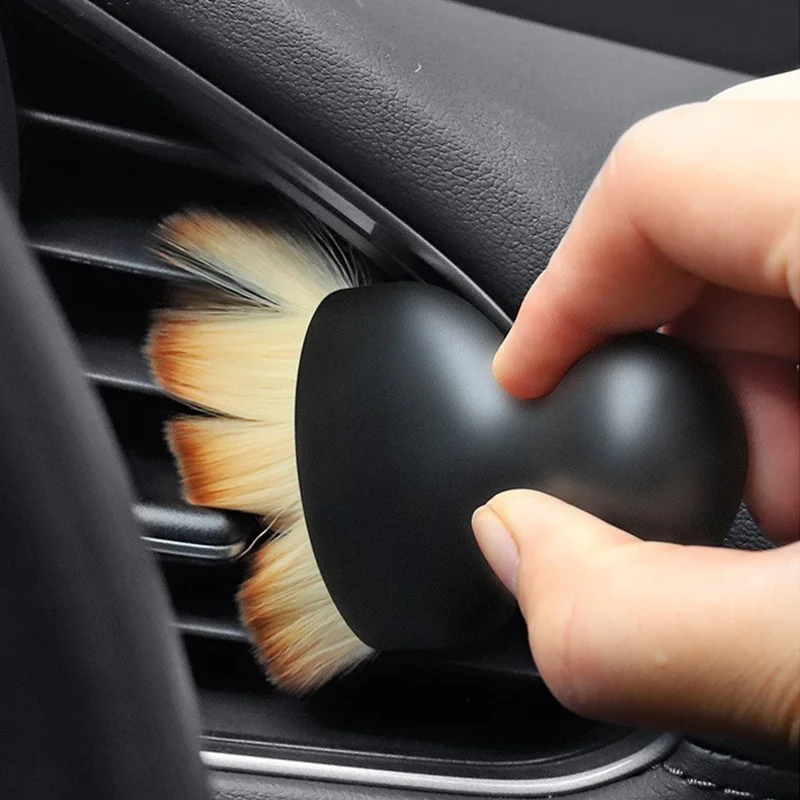 1/3/6 pezzi spazzola morbida per la pulizia dello sfiato dell'auto spazzole multifunzione per la rimozione della polvere strumento manuale per ufficio e casa