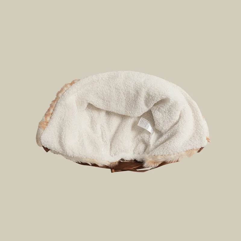 Nuevo jersey con cordones de felpa de ciervo de Navidad, sombrero para mujer con astas dulces y lindas, diadema con protección para los oídos de felpa para mantener el calor en otoño e invierno