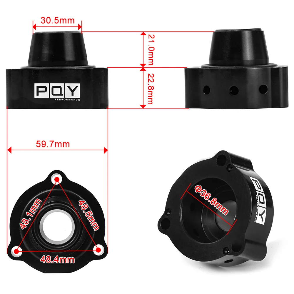 PQY - Blow Off VALVE Adaptor for VAG FSiT TFSi Bov Adapter For Audi A3 1.4 1.8 2.0 TSI/FSTi Turbo