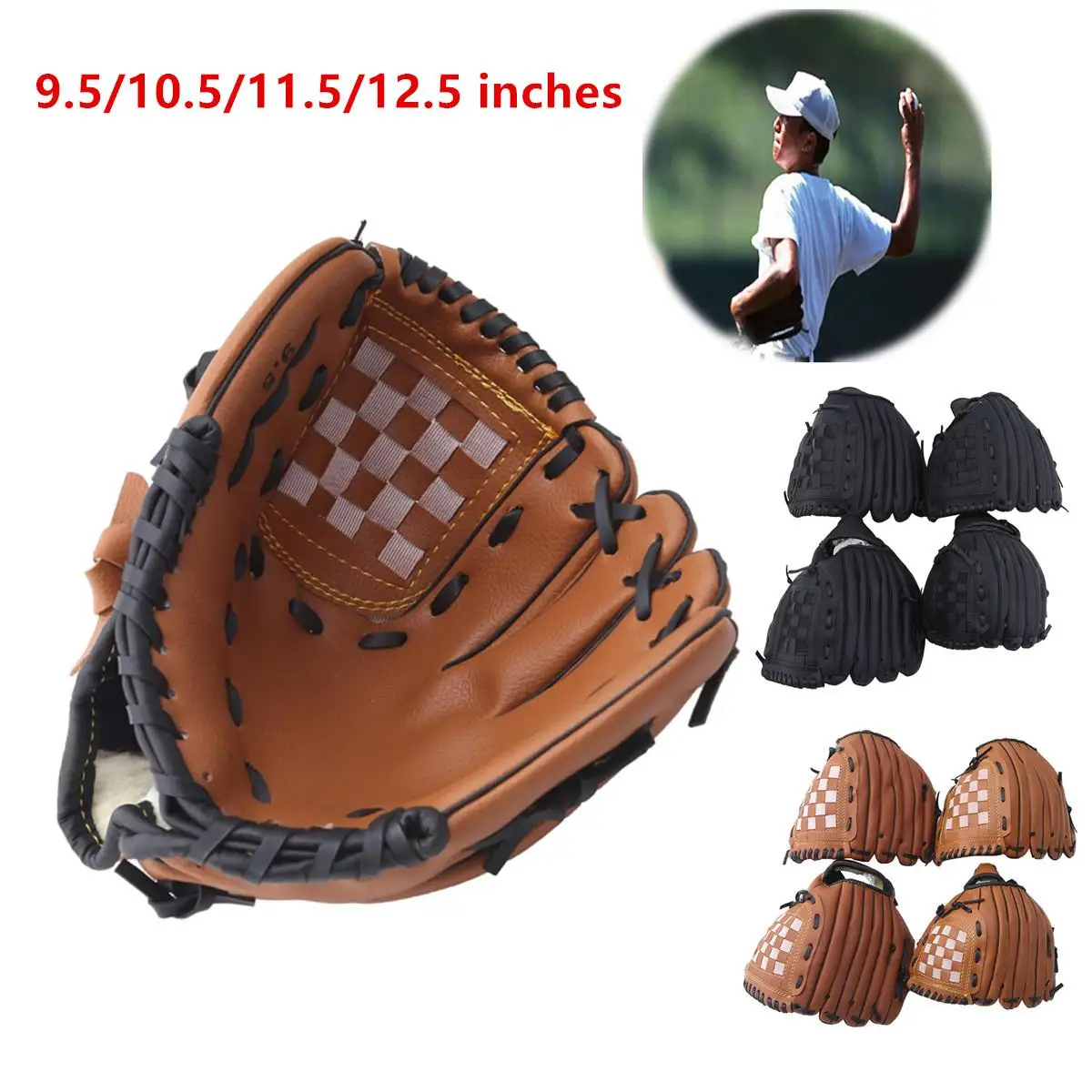 Outdoor Sport Baseball Handschuh PU Leder Schlaghandschuhe Softball Praxis Ausrüstung Baseball Training Wettbewerb Handschuh
