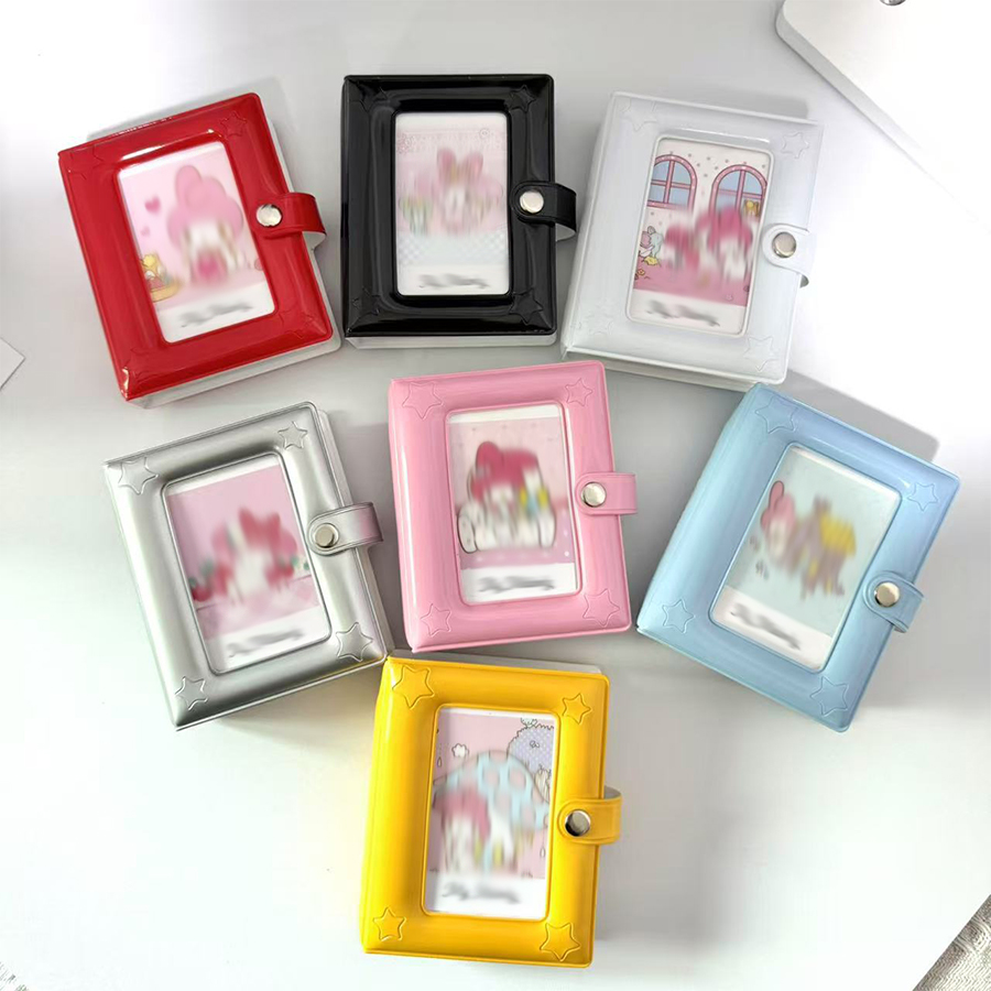 Photocard Holder Book, 3 Inch Mini Photo Card Binder 40 Pockets kpop photocard binder for Star Chasing Photo Collection