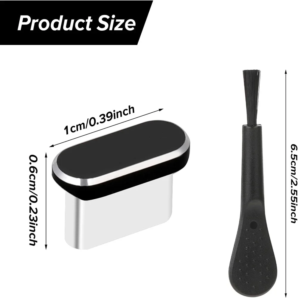 4個入り USB C ダストプラグ クリーニングブラシ付き 防塵 USB-C プラグカバー 充電ポートカバー サムスン Xiaomi 全Type Cスマホ対応