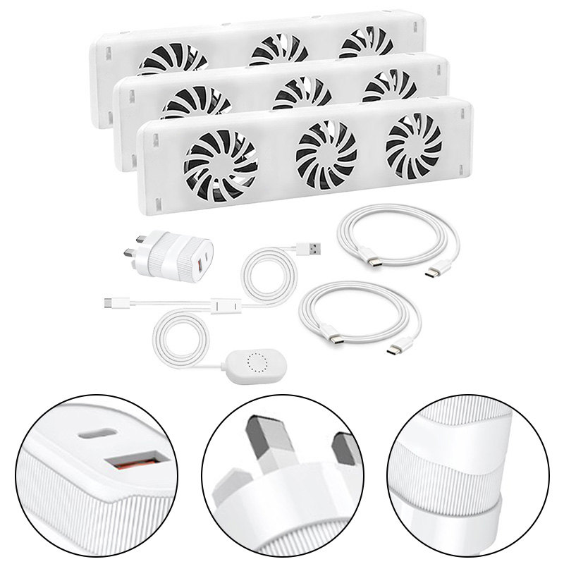 Ventilador para hogar con calefacción de nivel de ruido medio, radiador de 3 ventiladores, distribución de calor mejorada, larga vida útil