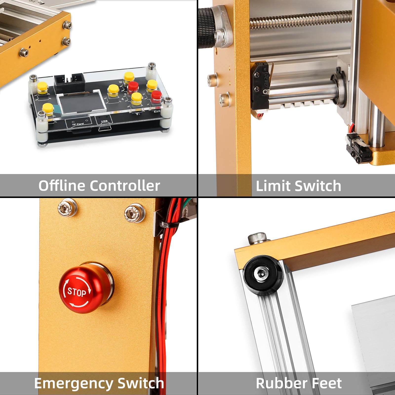 CNC 3018 Pro Max Fresatrice CNC 500W Mandrino GRBL Controllo Macchina per incisione laser PCB acrilico Intaglio Taglio Router di legno
