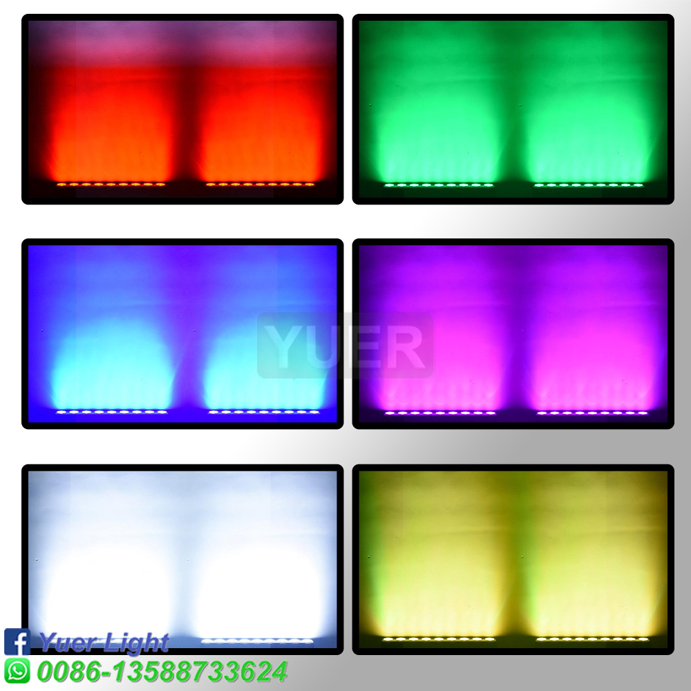 YUER NEUE 9X12W Fernbedienung LED Bar Licht/disco licht RGBW 4in1 Par DMX512 LED waschen licht Musik Party bühne DJ Ausrüstung Bar