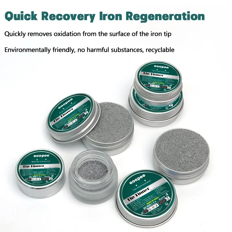 1/2pcs Soldering Iron Tip Refresher Solder Oxidation Cleaning Paste Refresher High Efficiency Fast Soldering Tip Repair Cream