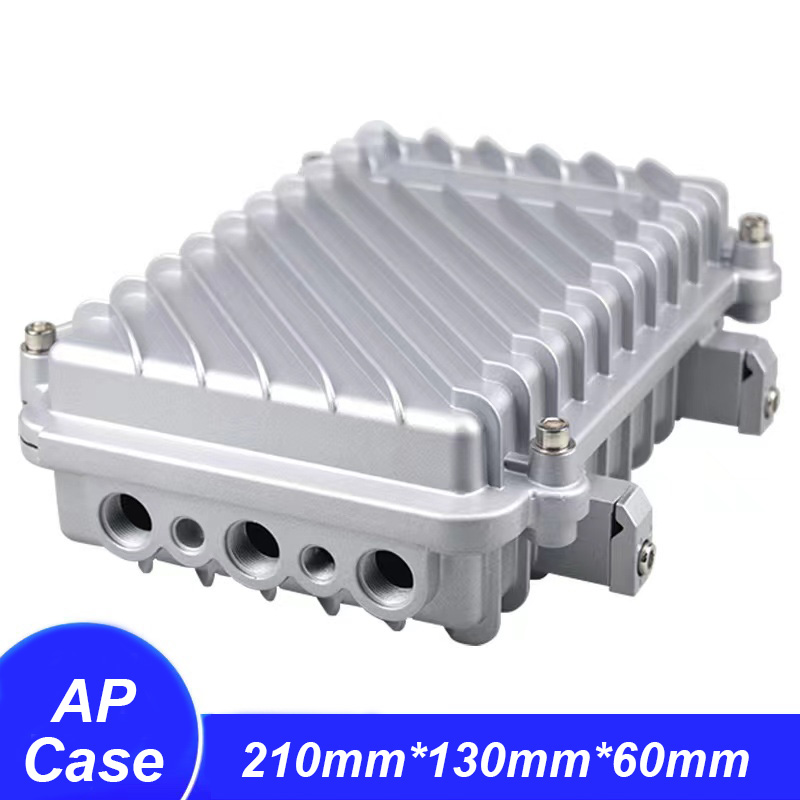 Outdoor Langstrecken-Funk-AP-Brücken verstärker IP66 wasserdichte Box Aluminium guss Metall gehäuse für Kommunikation basisstation