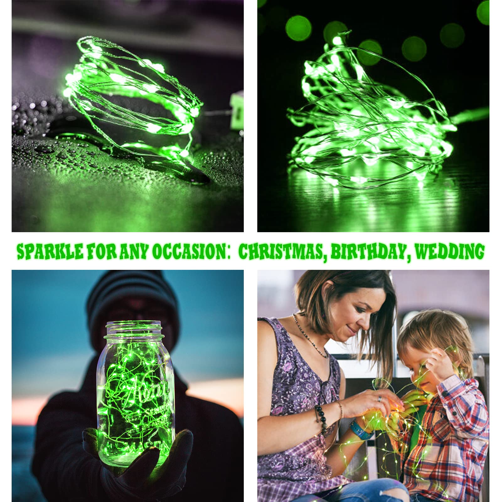 LED Fairy Copper Wire Light String USB Garland Purple Pink Light For Christmas Wedding Party Birthday Home Bedroom DIY Decor