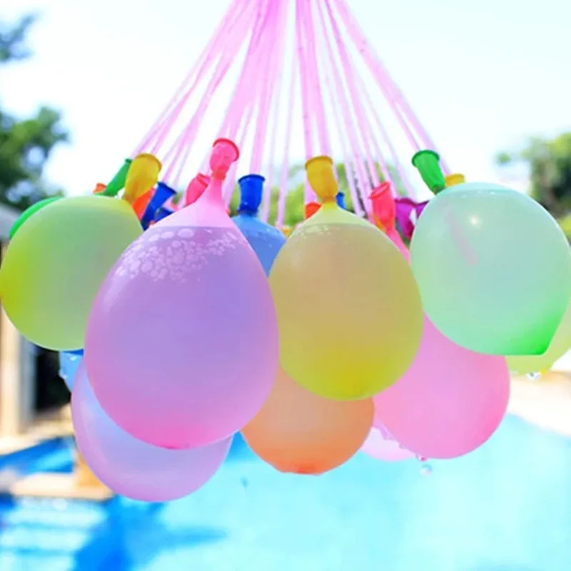 Balão de bombas d'água para crianças, enchimento incrível, suprimentos para jogos de água, brinquedo de praia infantil, festa de verão 111 unid